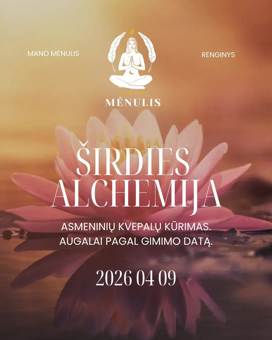 Bilietas į renginį "ŠIRDIES alchemija" / 2026 04 09