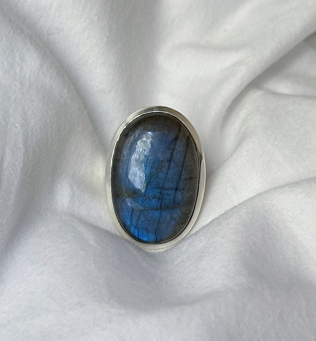 "Labradorite" silver ring