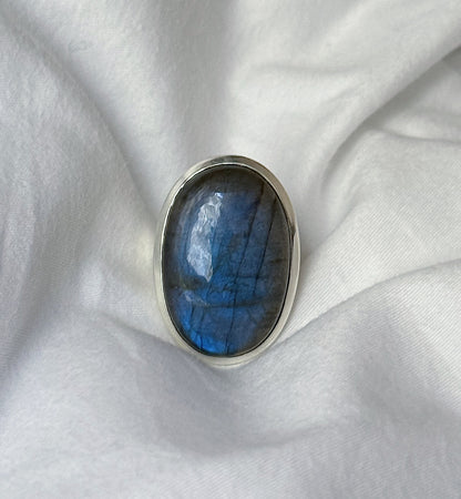 "Labradorite" silver ring