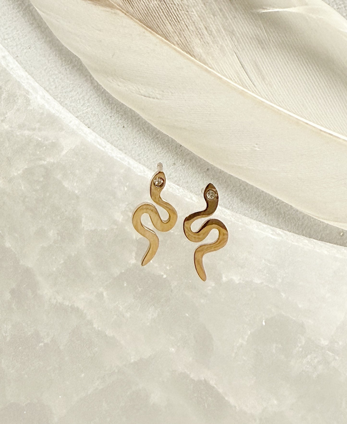 Mini earrings “Snakes”