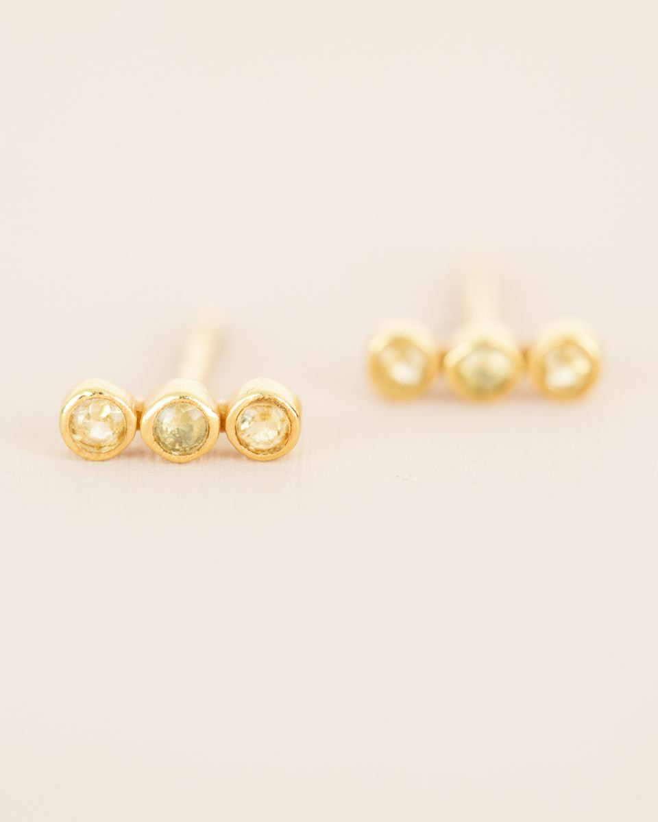 Auskarai su citrinu “Gausa”