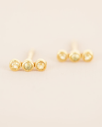 Auskarai su citrinu “Gausa”