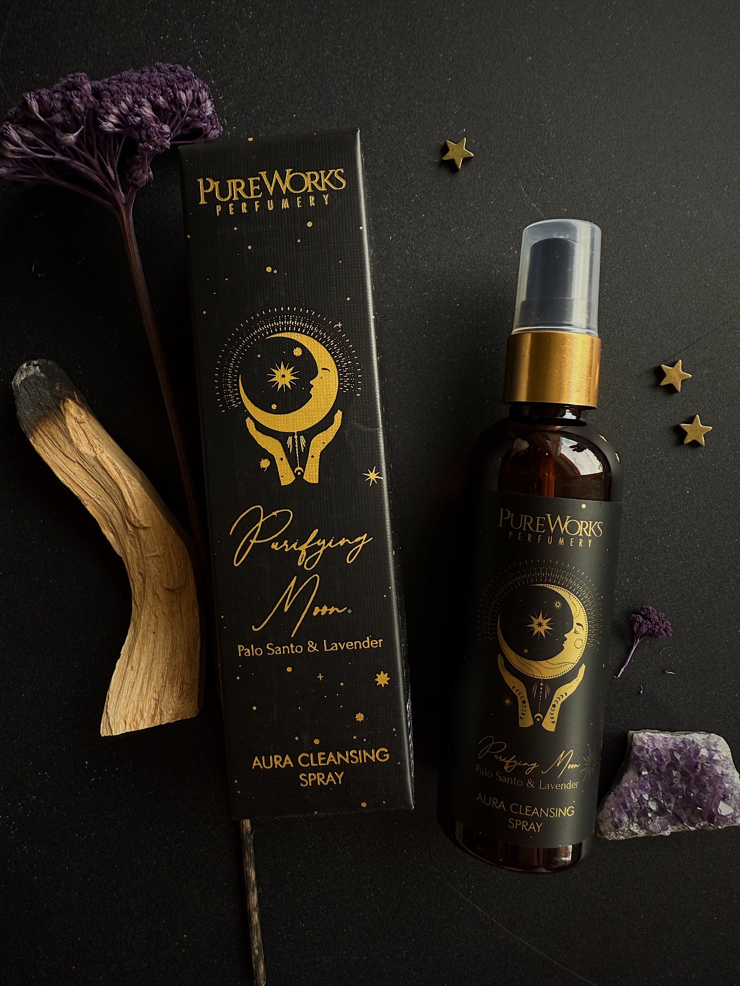 Dulksna erdvės valymui “Purifying Moon” Palo santo & Lavender