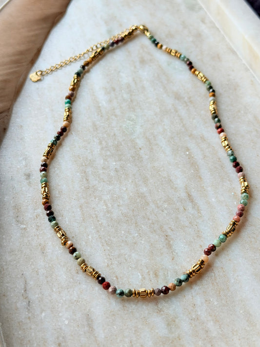 Mixed crystal necklace
