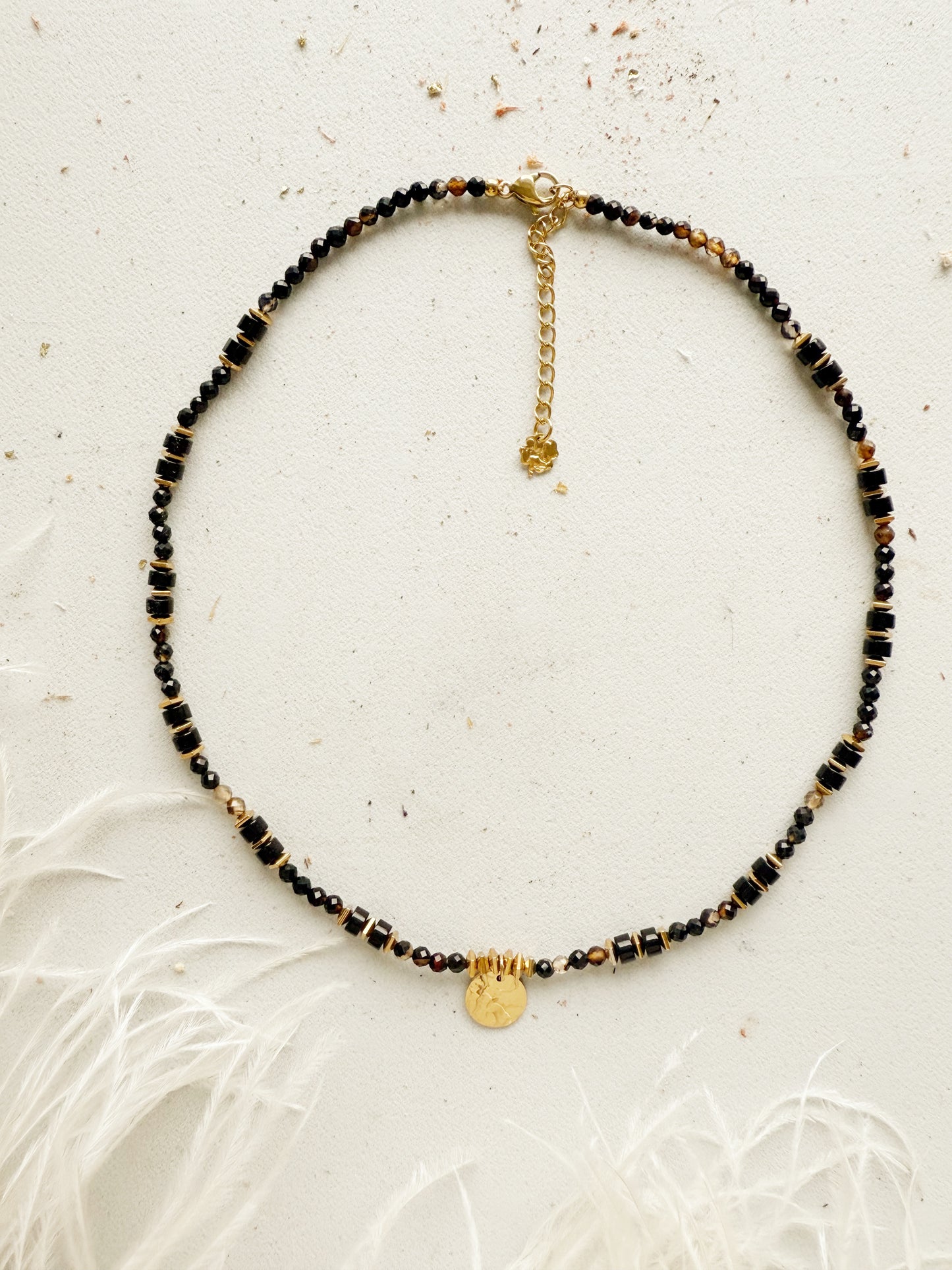 Onyx Crystal Necklace "Amulet"