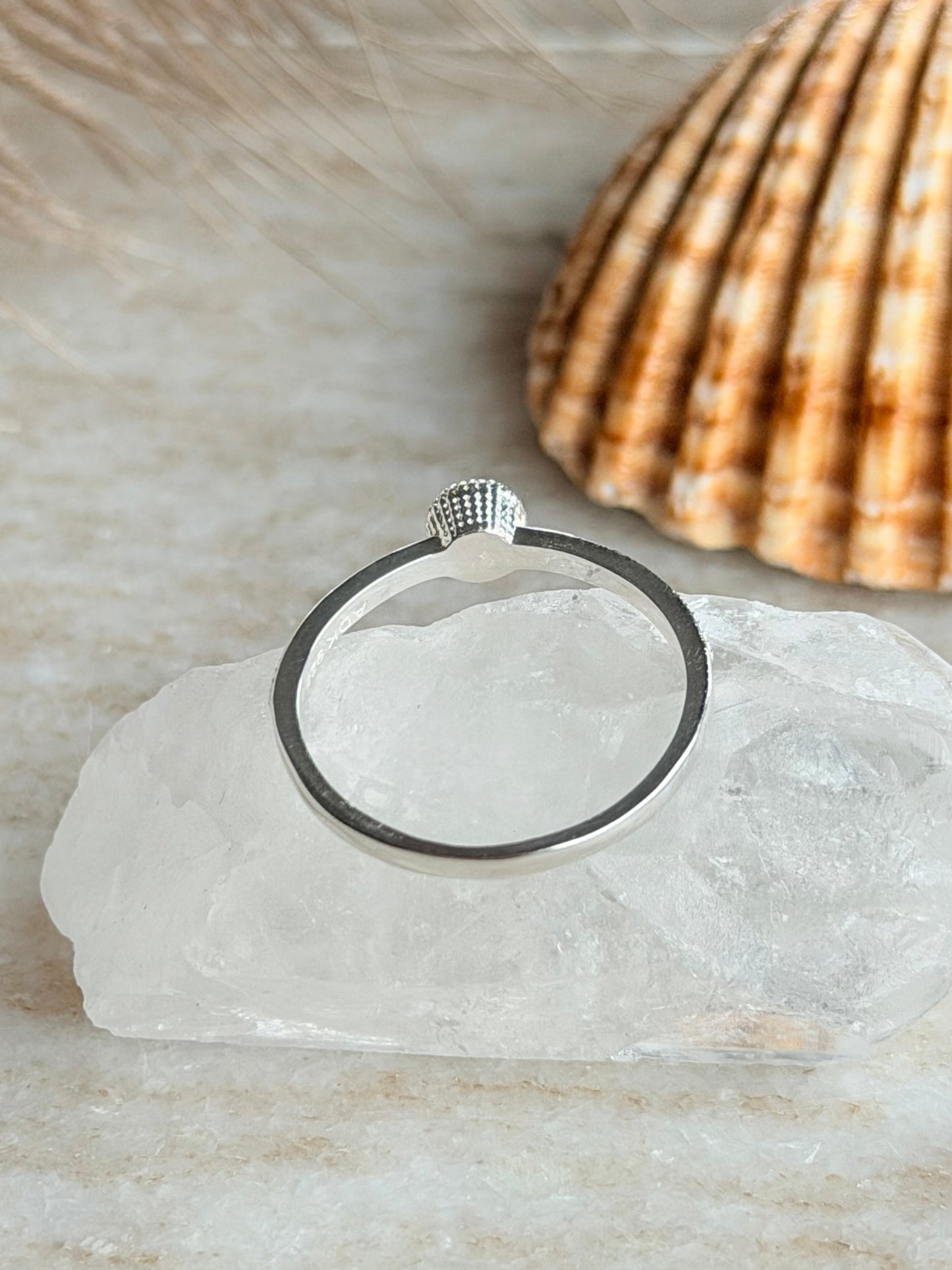 Silver ring with Citrine "Sun"