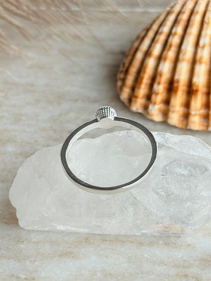 Silver ring with Citrine "Sun"