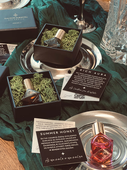 Gausos eliksyras SUMMER HONEY - meilė, atvirumas, bendrystė, dėkingumas