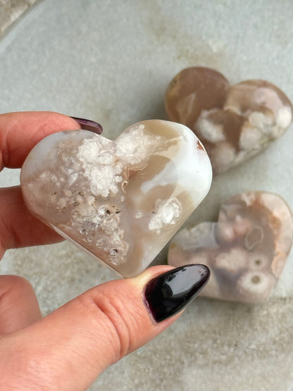 Gėlių agato širdelė