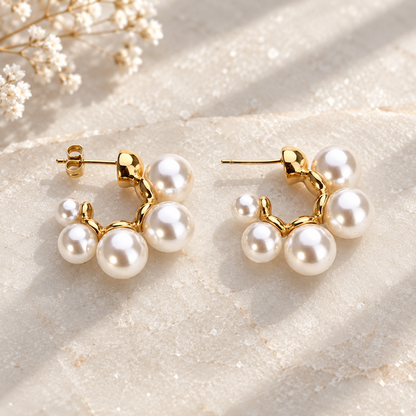 Pearl Earrings "Five"