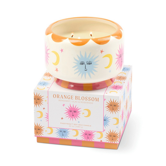 "Sun" Candle - Orange Blossom Scented 680g