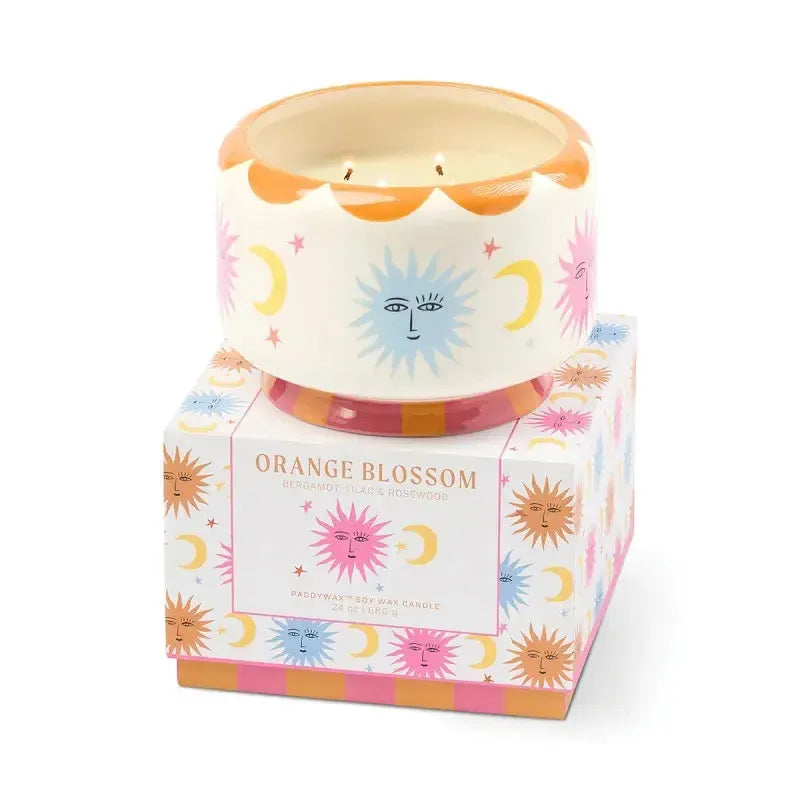 "Sun" Candle - Orange Blossom Scented 680g