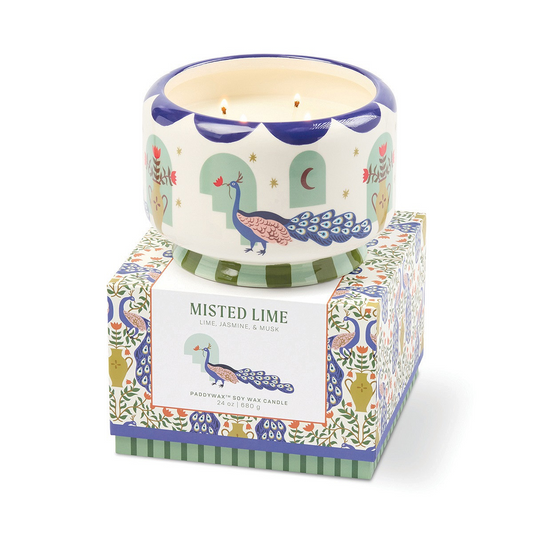 "Peacock" Citrus & Lime Scented Candle 680g
