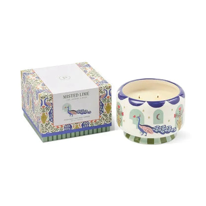 "Peacock" Citrus & Lime Scented Candle 680g