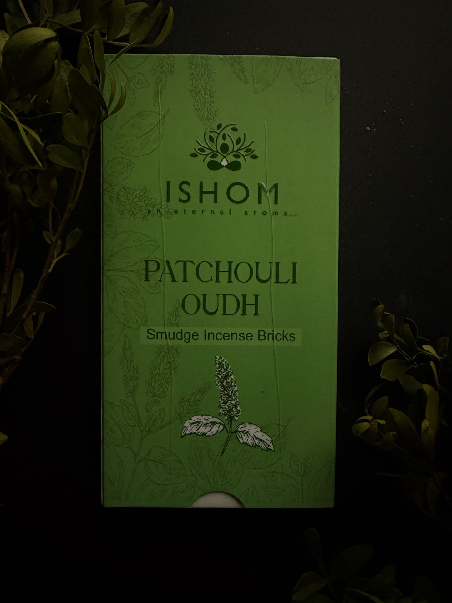 Ishom Patchouli Oudh smilkalų plytelės