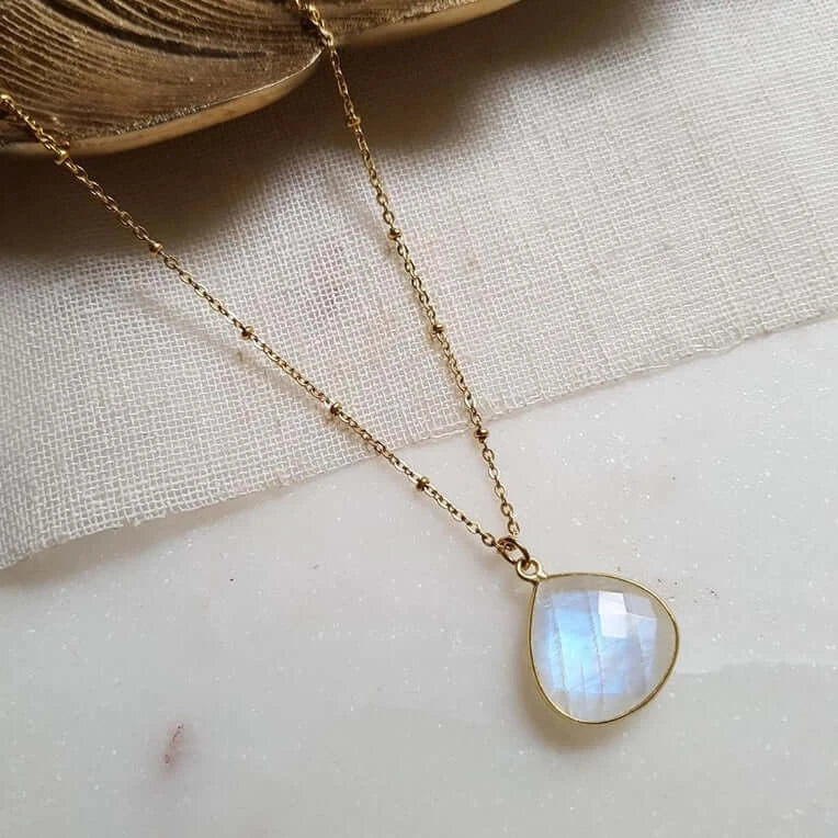 Moonstone necklace jewelry