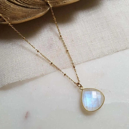 Moonstone necklace jewelry