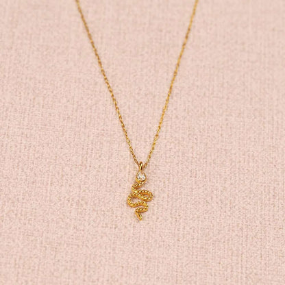 Kaklo Papuošalas su Gyvatėle