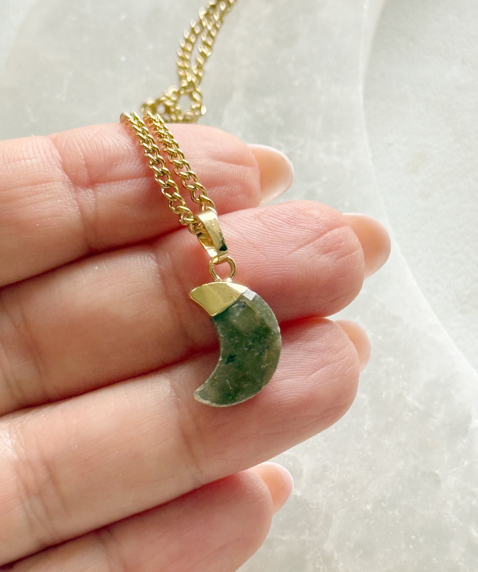 Necklace with labradorite "Moon"