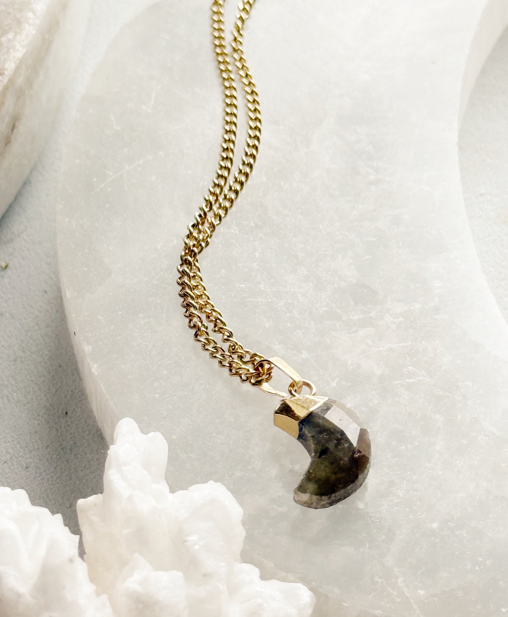 Necklace with labradorite "Moon"