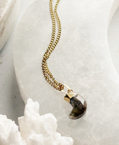 Necklace with labradorite "Moon"