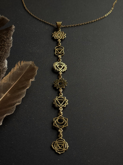 Kaklo papuošalas "7 čakros"