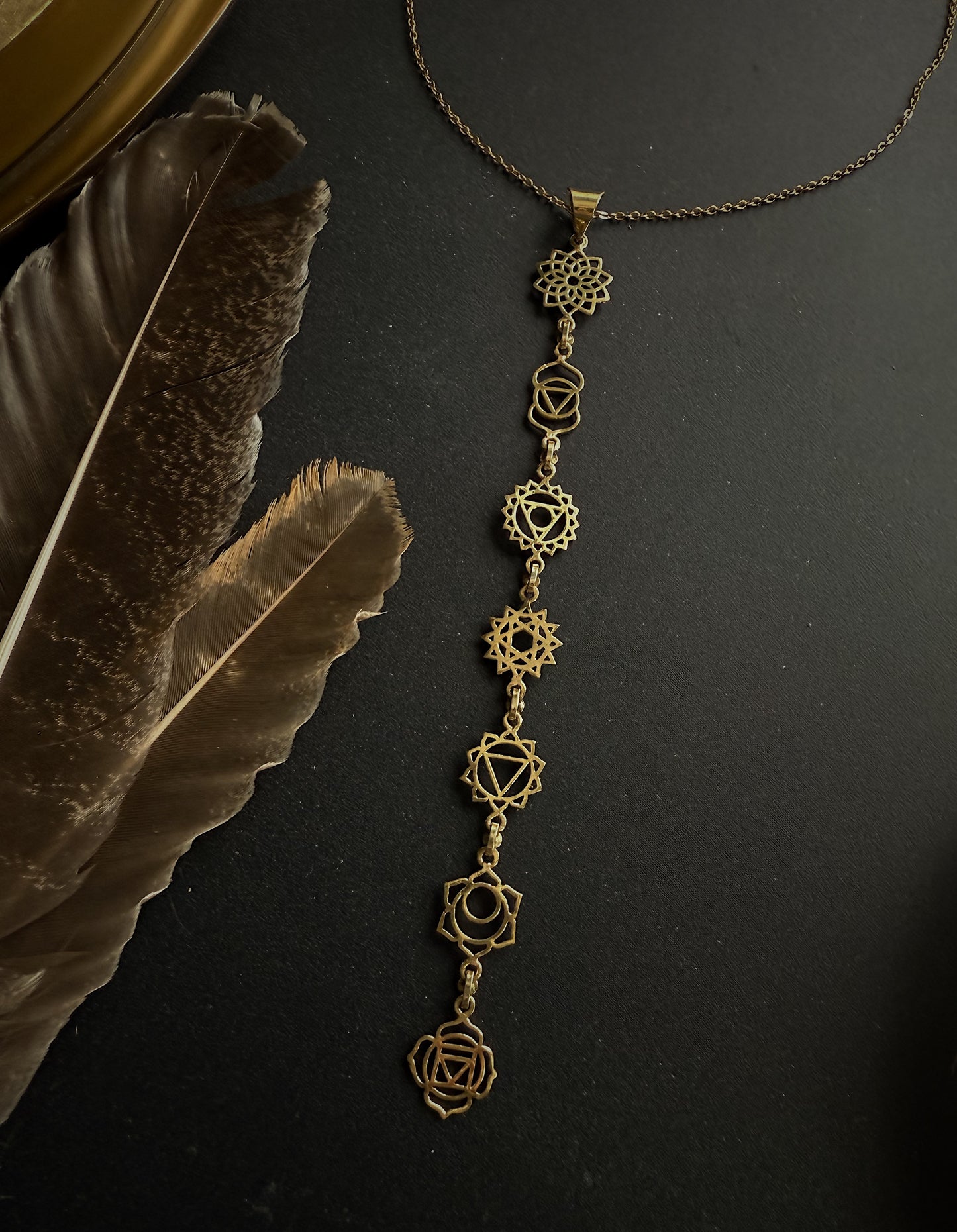 Kaklo papuošalas "7 čakros"