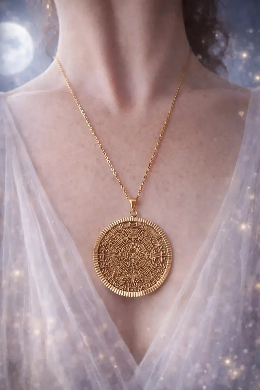 Kaklo papuošalas "Majų kalendorius"