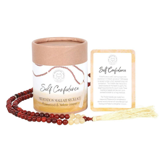 Kaklo papuošalas - mala, raudonmedžio ir jaspio vėrinys