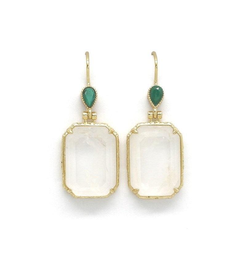 Kalnų krištolo auskarai