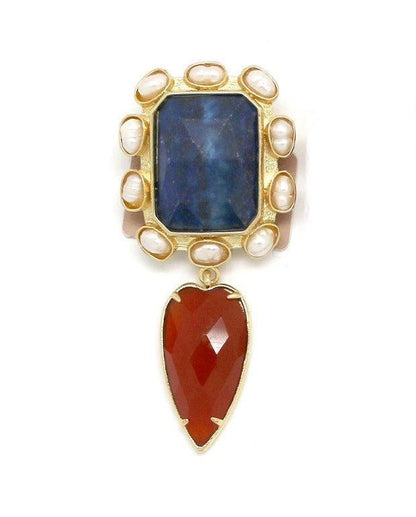 Lazurito ir karneolio sagė