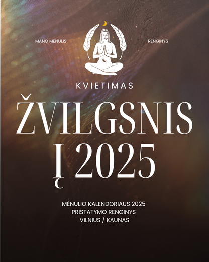 Bilietas į renginį "Mėnulio kalendoriaus 2025 pristatymas"