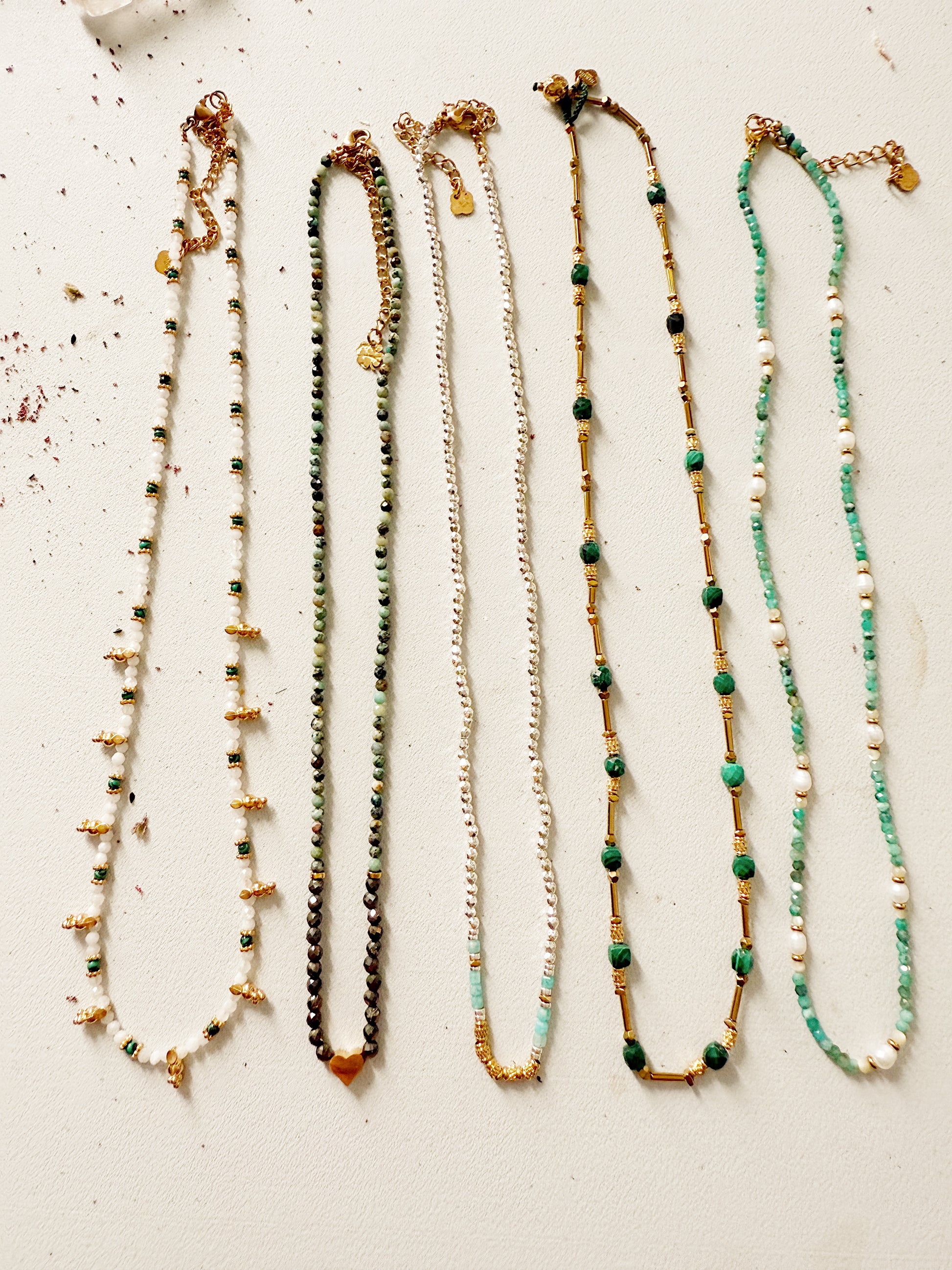 Afrikietiško turkio ir Pirito vėrinys “Širdelė”