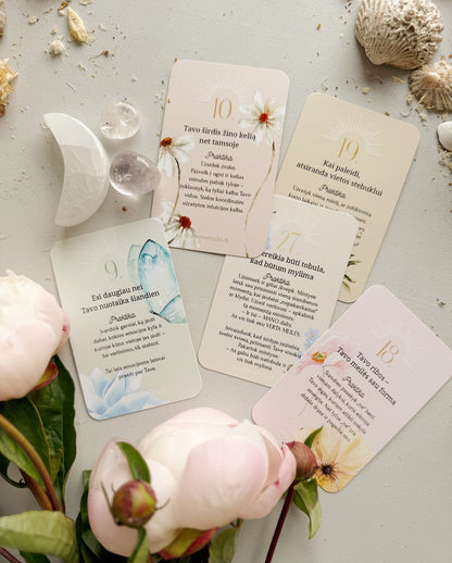 Mėnulio darbo kalendoriaus ir kortų "Širdies kelias" rinkinys