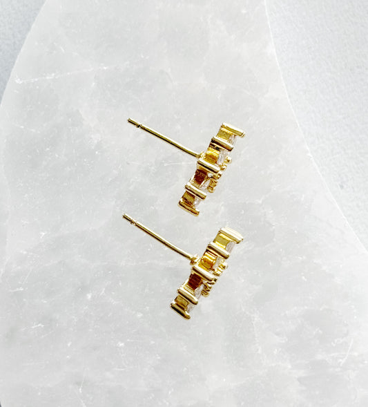 Mini auskarai "Karūna"