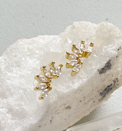 Mini auskarai "Karūna"