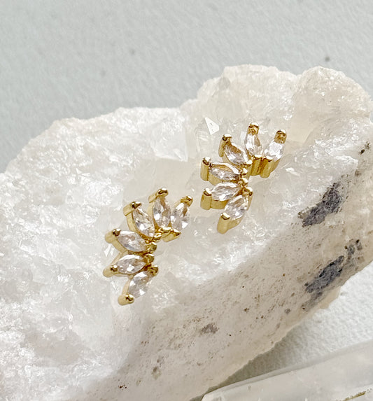 Mini auskarai "Karūna"