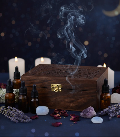 Wooden box "Lotus"