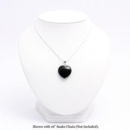 Obsidiano pakabukas „Širdis"