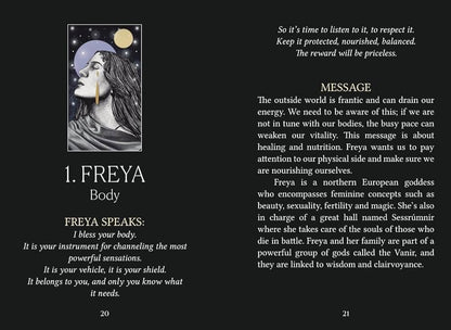 Orakulo kortos "Feminine Myths Oracle"