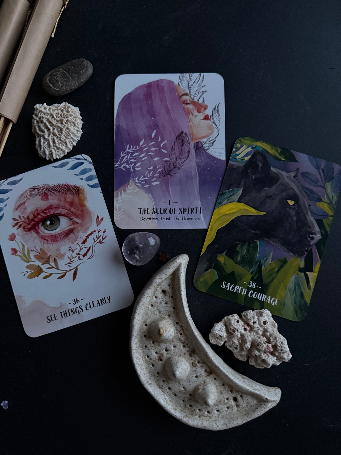 Orakulo kortos „Sisterhood of the Seers"