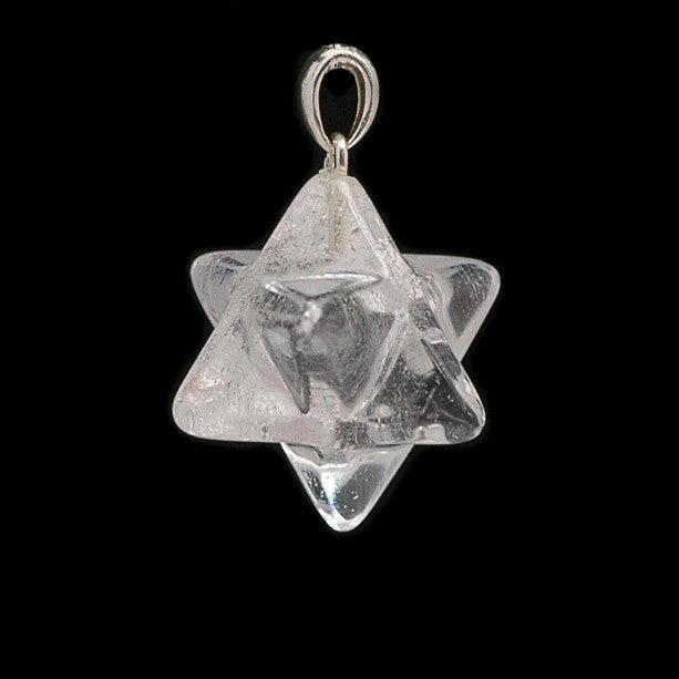 Pakabukas su kalnų krištolo "Merkaba"