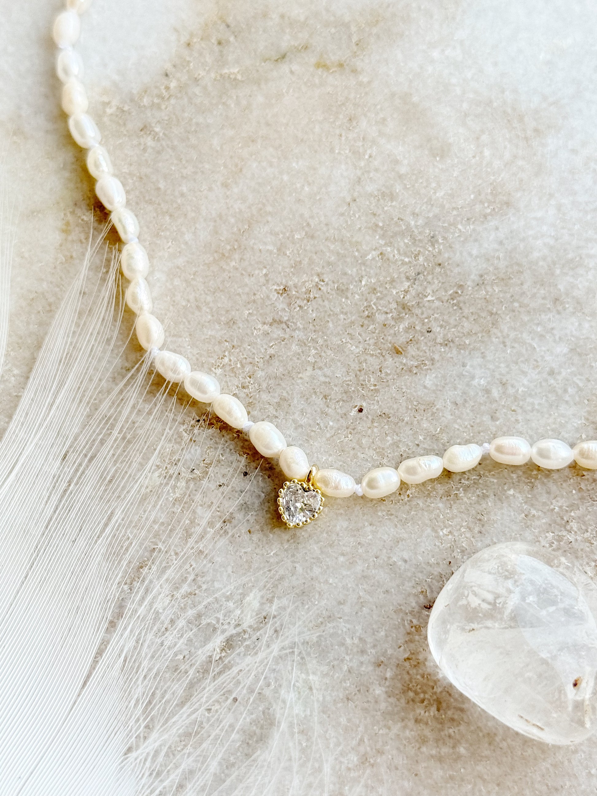 Perlų vėrinys "Širdis"