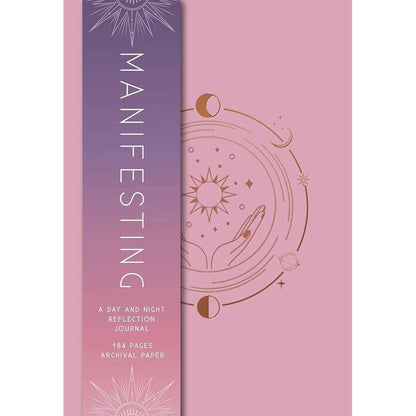 Praktikų ir užrašų knygutė "Manifesting: A Day and Night Reflection Journal"