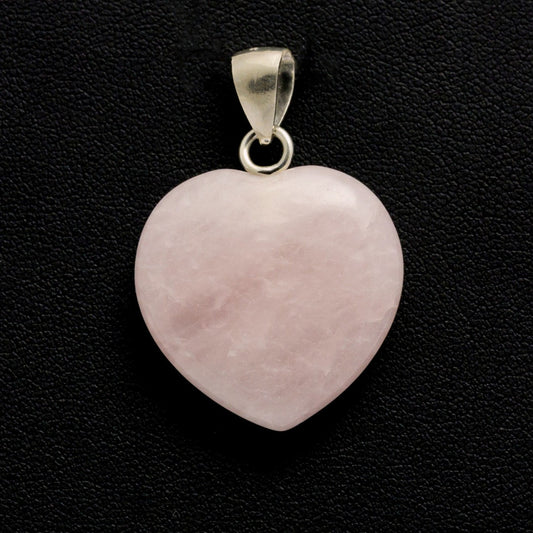 Silver pendant with rose quartz Merkaba