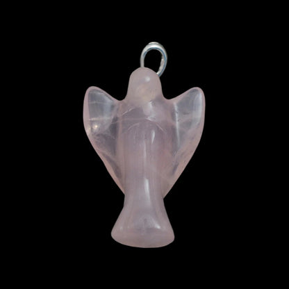 Long rose quartz jewelry "Angel's Love"