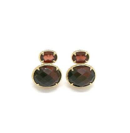 Red tiger earrings