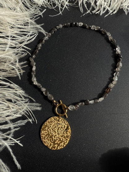 Rutilo kvarco vėrinys "Sėkmės talismanas"
