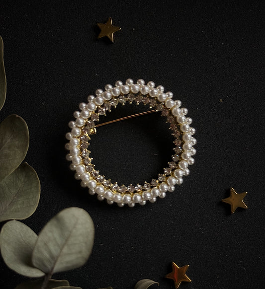 "Full Moon" brooch