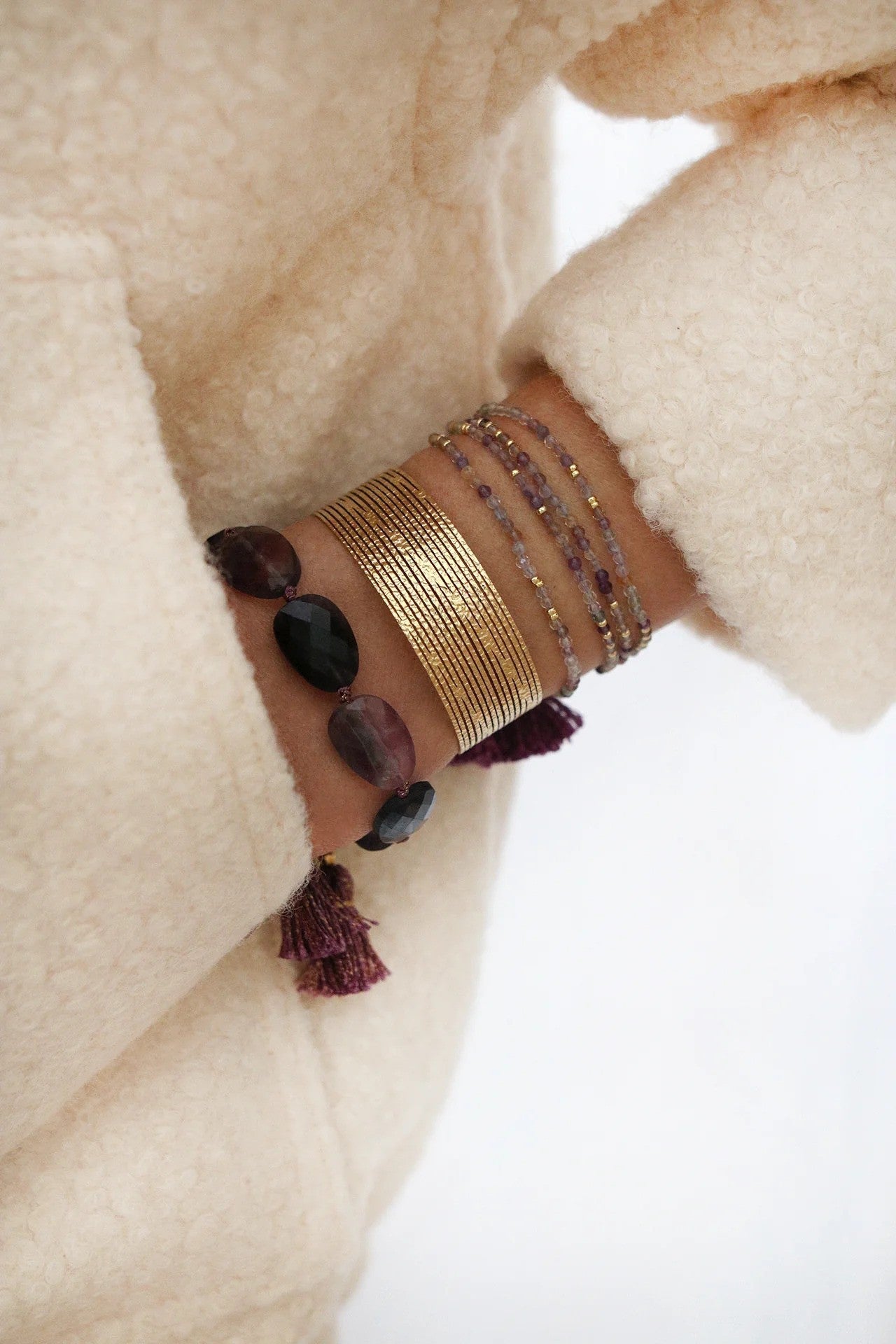 Pink quartz bracelet "Tenderness"